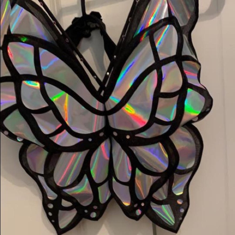 Chrome monarchy butterfly set